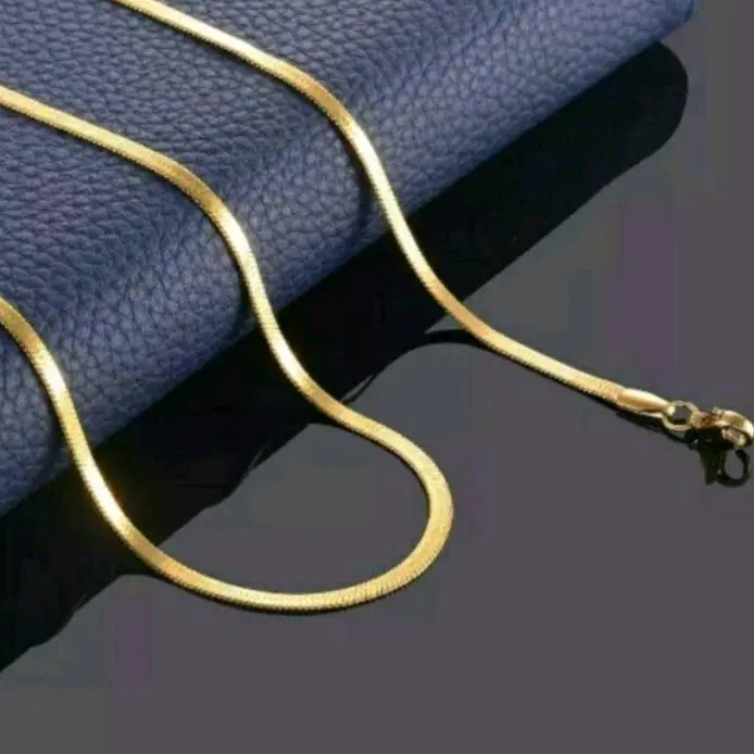 KALUNG TITANIUM PRIA WANITA MODEL PIPIH SILVER GOLD BLACK KALUNG TITANIUM IMPOR 4