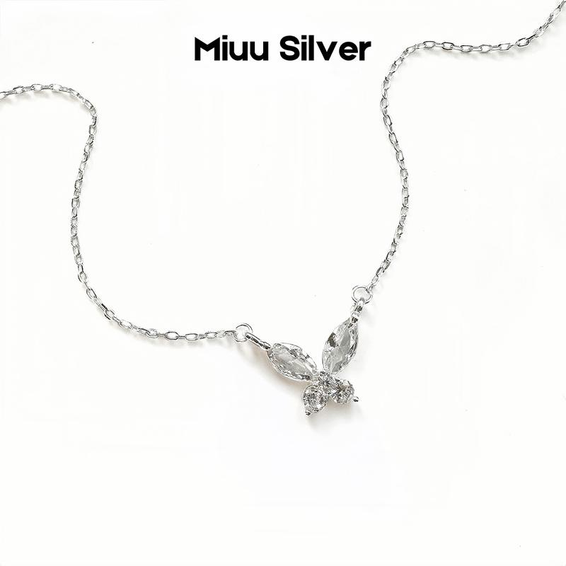  Dây chuyền bạc Miuu Silver vòng cổ nữ đính đá Sannie 
