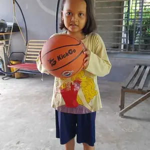 KickGo Bola Basket Size 5 & 7 Basketball Olahraga Basket Free Pentil