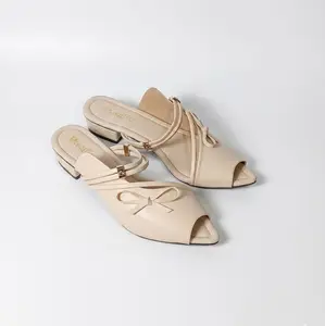 Pacific - Sandal flat wanita mules variasi pita shoes sandal Heels 3 cm