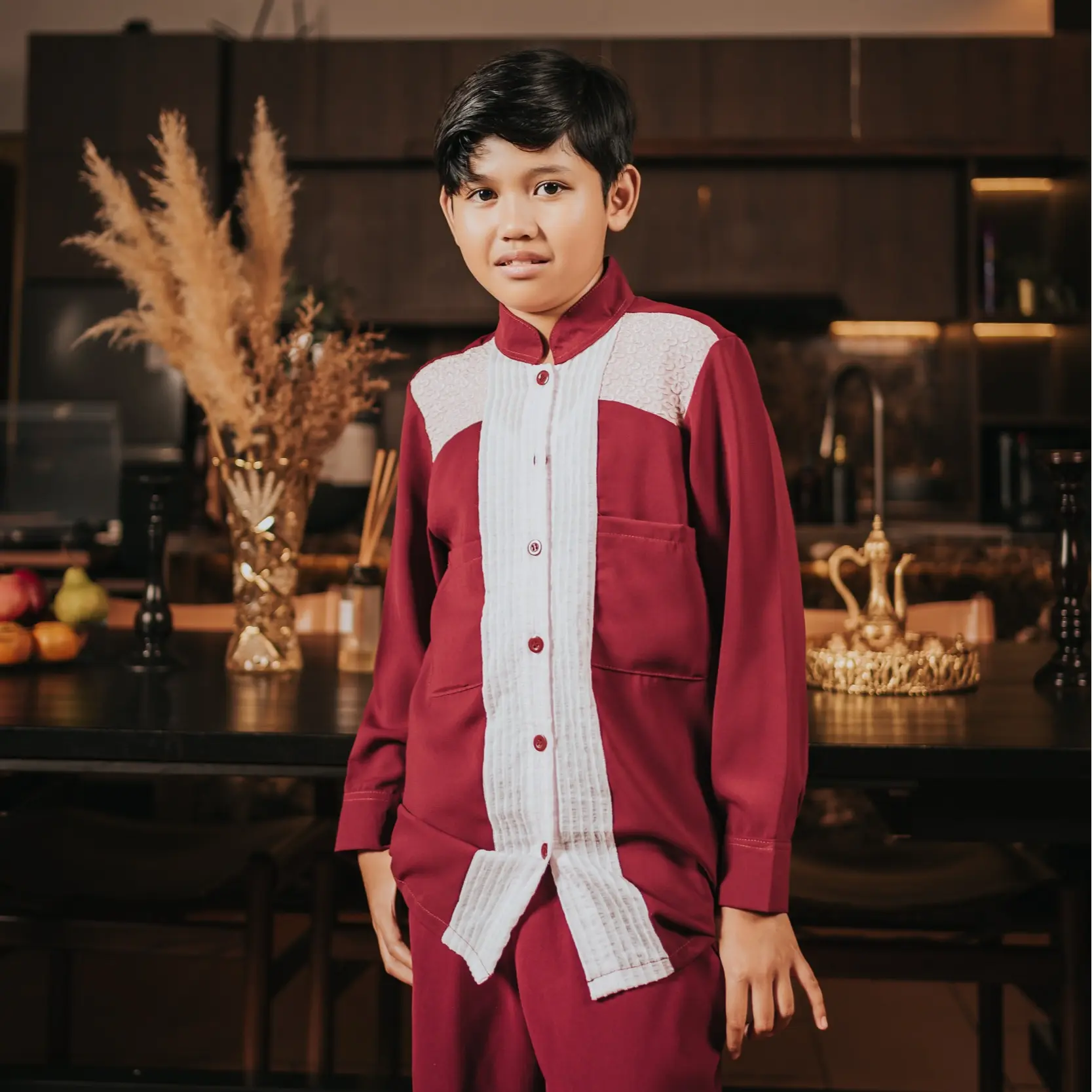 Koko Maroon Anak (S-M)