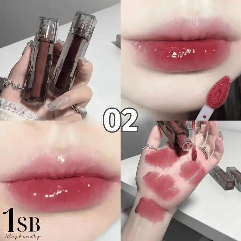 51/ SHAQINUO Glossy Mirror Lip Glaze Lipstick Bibir [1sb] 3