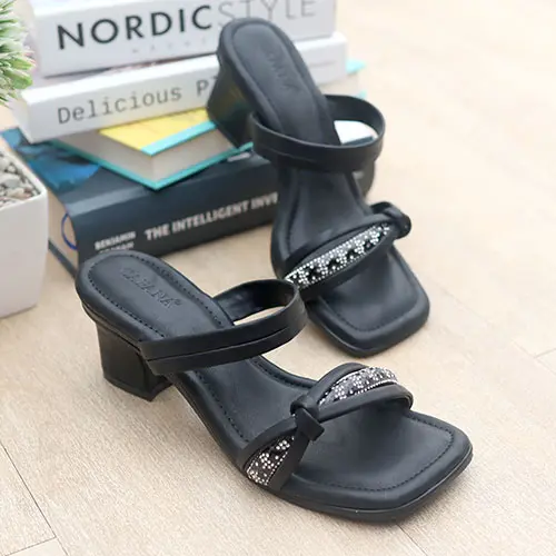 Cafana Sandal Hak Tahu Wanita Kyna SDH340 Heels Cewek Sol Karet 5