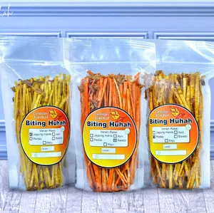 Biting Mie lidi Kemasan Standing Pouch Snack Pedas Cemilan Keripik Crispy