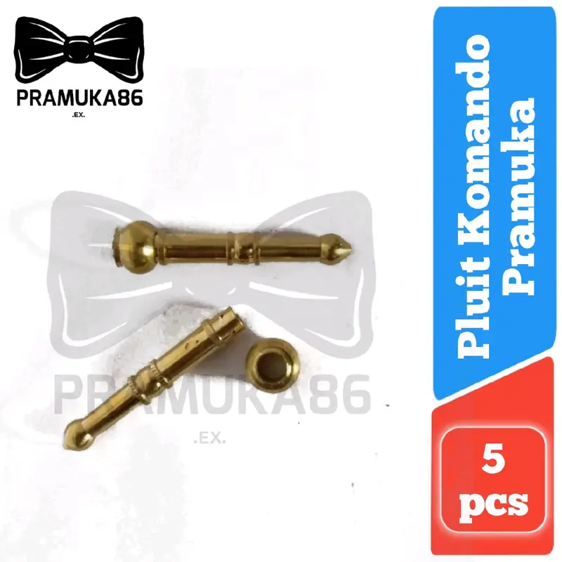 (Dapat 5pcs) Pluit Nastel / Peluit Komando Bahan Kuningan / Pluit Nestel Pramuka 0