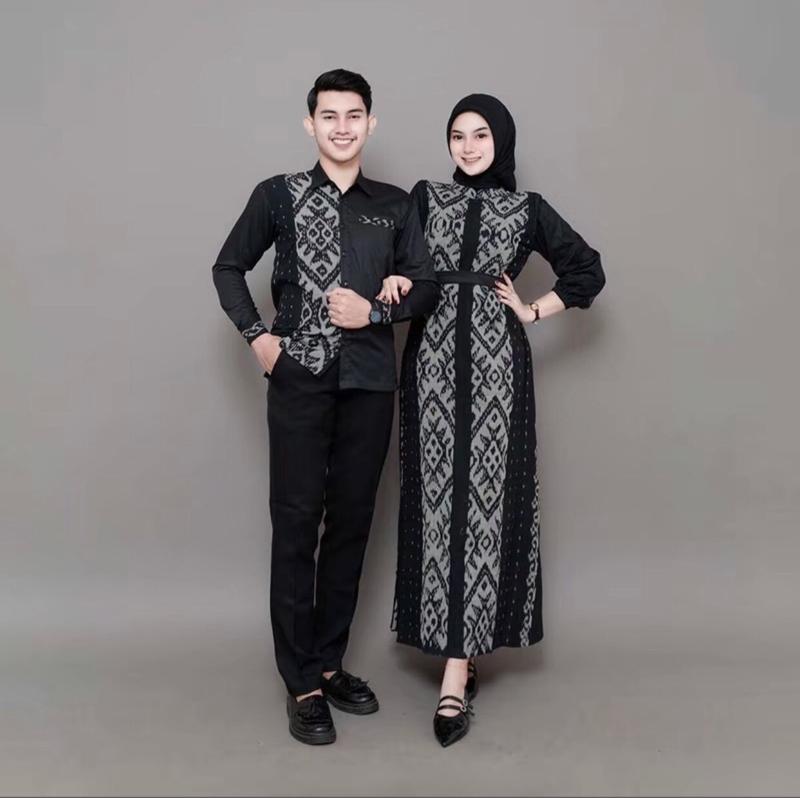 Product Introduction of COUPLE KEMEJA DAN DRESS TENUN ETNIK BELVIA - Sarimbit Keluarga Etnik Tenun tebal halus dan nyaman - Setelan Simple Kondangan - baju anak baju Pasangan Gamis Kemeja Atasan 28