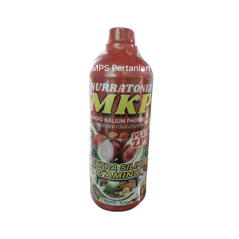 MKP Nurratonix New 1 Liter Pupuk Cair untuk merangsang bunga & mencegah kerontokan bunga bakal buah, Pengisian dan pembesaran umbi dan buah dan gabah padi#kalium#MKP Tanaman 1