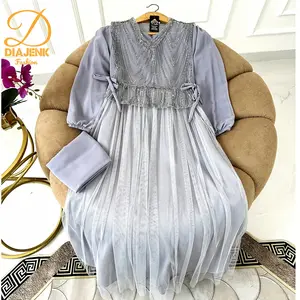 CHILLA TULE GAMIS ANAK PESTA PEREMPUAN MEWAH HIJAB ELEGANT TERHITS 2025