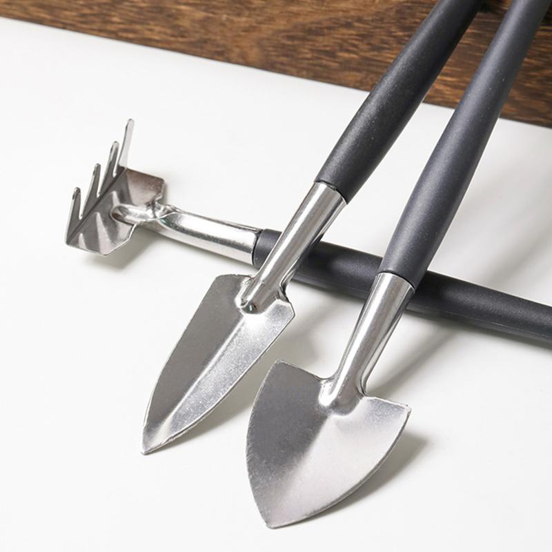Product Introduction of Black Edition Gardening Tool Set Terrarium Succulent Plants DIY Tools Garden Planting Tool Kit 21