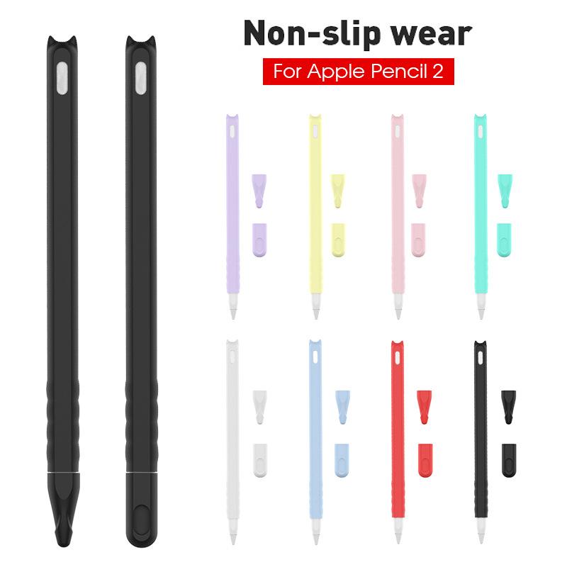 Product Introduction of Compatible for apple pencil case 2 gen non-slip case cover soft silicone Protective Case 24