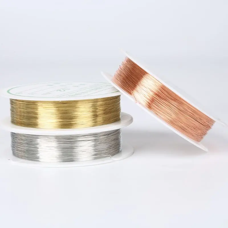 [BISA COD] Tali Kawat Tembaga 25m Bahan Aksesoris 0.3mm Kawat Manik Manik
