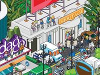 Gambar Bandung Pixel Art Poster A2 Ukuran Kertas 250 Gsm Laminasi Gloss Tanpa Frame Potret Kota Bandung Dengan Landmark dari kaisugih Kab. Bandung 5 Tokopedia