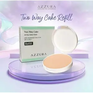 [Refill] Azzura Two Way Cake - Bedak Padat - Bedak Azzura - Matte Finish - Agen Kosmetikk