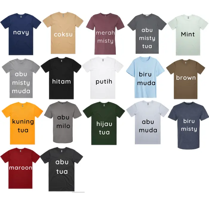 Kaos polos oblong pria 30s Kaos distro polos pria dan wanita Baju T-Shirt Dewasa 1