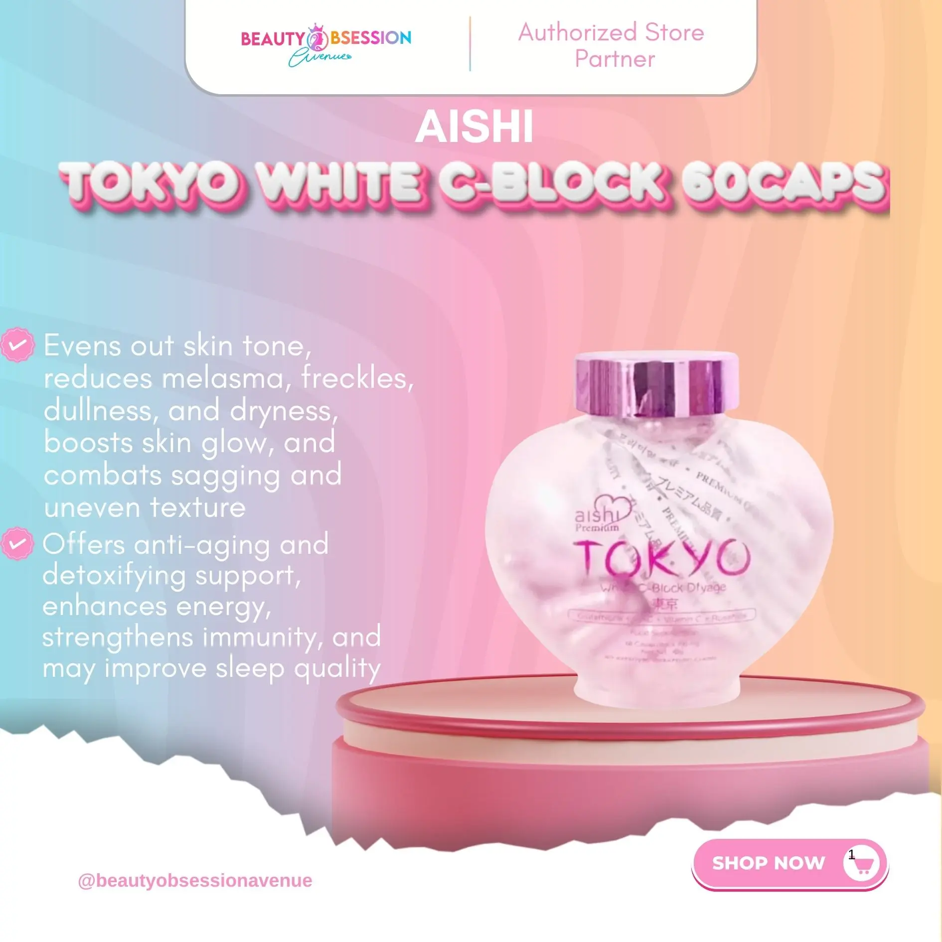 Aishi Tokyo White C-Block Glutathione 60capsule