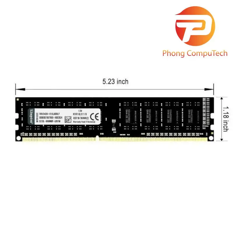 RAM PC Kingston 8GB DDR3 Bus 1600MHz NEW - Tăng Tốc Máy Tính, Hỗ Trợ Gaming & Đồ Họa Cơ Bản 3