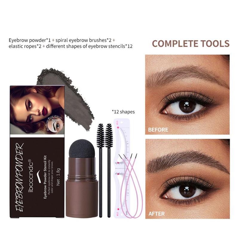 Product Introduction of Eyebrow Powder Set Waterproof Long Lasting Soft Mushroom Head Eyebrow Styling Makeup 24