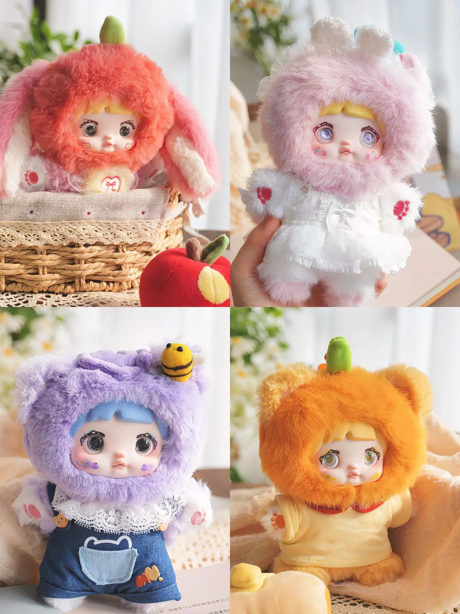 Nommi V3 fruity fun series 100 % AuthenticCertified Genuine plush toy Soft Vinyl Gift Blind Box Plush Doll trendy toy New products Labubu Nommi Liila