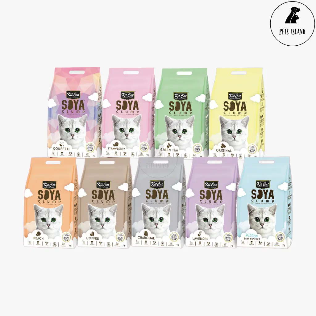 Kit Cat Soya Clump Cat Litter 7L/2.5kg 100% Natural Soybean Tofu Litter