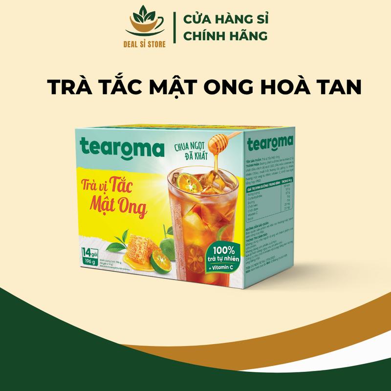 Tearoma Trà hòa tan vị Tắc mật ong hộp 196g  14 gói x 14g  