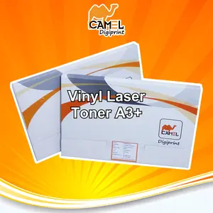 Camel Digiprint Sticker Vinyl PP / PET Transparan White Gloss Matte Doff Digital Print Laser Toner Stiker Plastik Anti Air Tidak Mudah Sobek A3+ PACK
