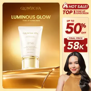 [BPOM] Glowsicha Luminous Glow Tone Up Sunscreen SPF 50 PA+++ Sunscreen Ringan Dengan Niacinamide SS Sunblock Melindungi UV menjaga kelembapan kulit Hydrating Sunscreen