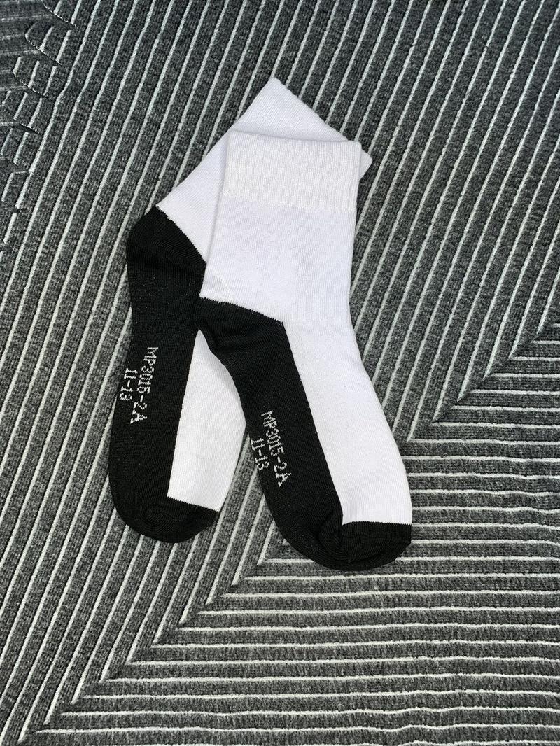 Product Introduction of [Local seller] Children/Kids School Socks white and black bottom ,white, black base unisex Cotton 4