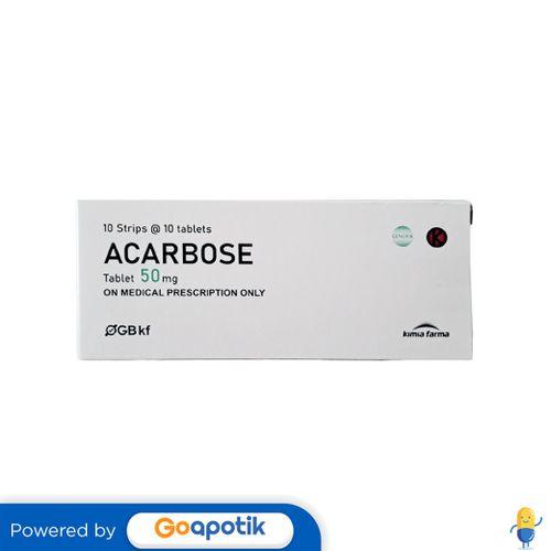 ACARBOSE KIMIA FARMA 50 MG BOX 100 TABLET