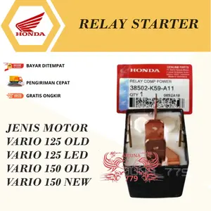 BENDIK STARTER VARIO 150 RELAY STARTER VARIO 150 / VARIO 125 / RELAY KAKI 5 STATER / RELAY COMP POWER / RELAY PENGISIAN OLD VARIO 125 FI LAMA / VARIO 125 LED / VARIO 150