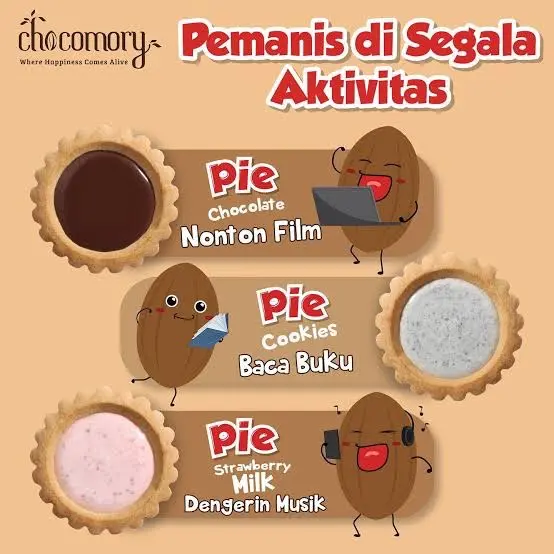 Pie Chocomory Pai Biskuit Coklat Aneka Rasa 500 gram (isi 20) 4