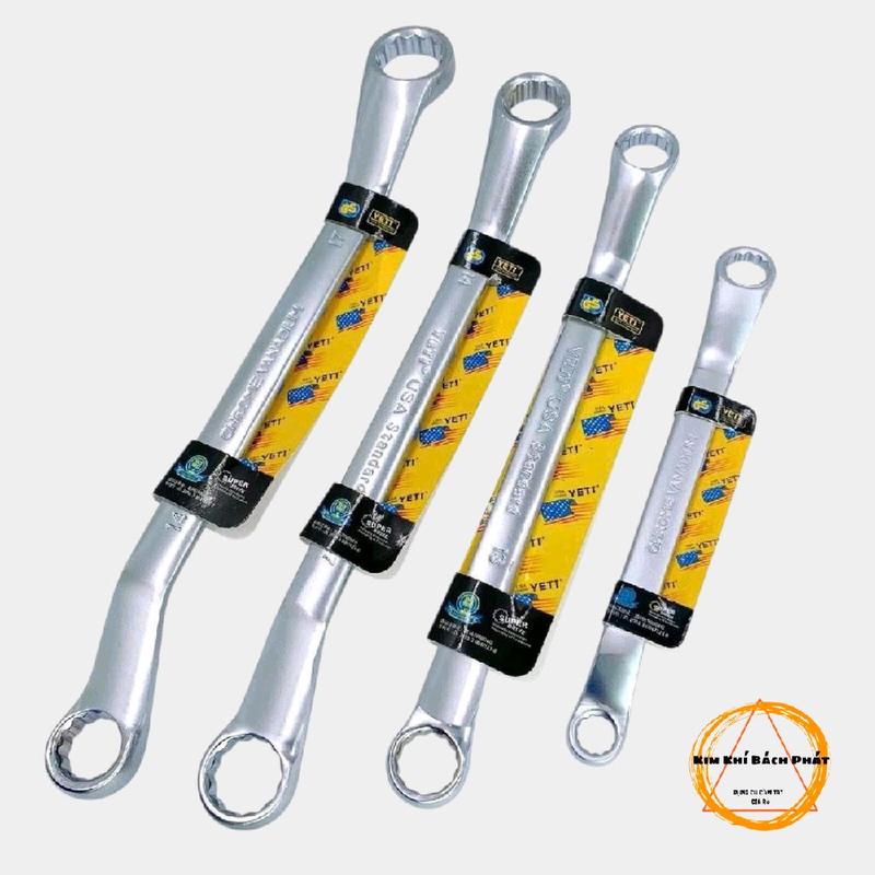  Bộ 4 Cây Cờ Lê 2 Đầu Vòng YETT 8-19mm Hợp Kim Thép Chrome-Vanadium 