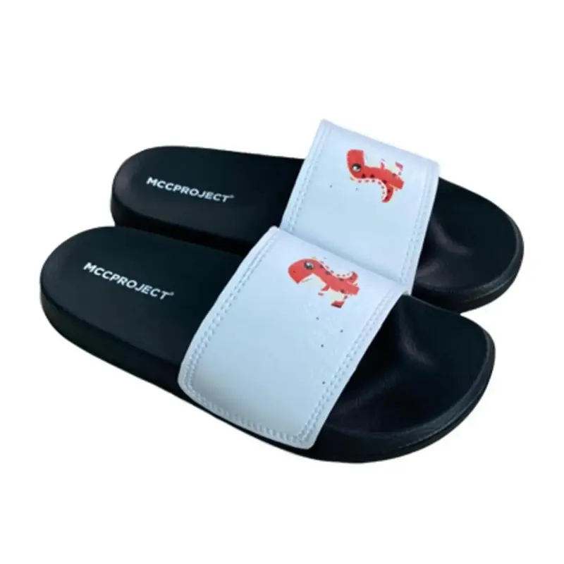 Sandal Slop Slip On Distro Casual Anak Laki-laki Perempuan MCC Project IWH Black White 31-35 Fashion 4