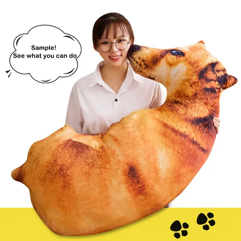 Đệm Gối Nhồi Bông Hình Chó 3D, Mô Phỏng Hình Chó, Trang Trí Nhà Bên Trong, Sofa, Búp Bê Nhồi Bông, Đồ Chơi, Quà Tặng Năm Mới 2