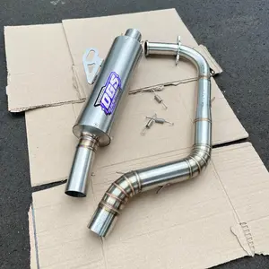 Knalpot ORIGINAL OGS V1 PREMIUM fullset STAINLESS INLET 38MM OUT 38MM CORTAM ALL MOTOR MATIC Racing DRAG LEHER NON SAMLONG