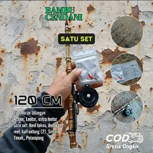 Joran bambu cendani 120cm super lentur (BAMBU CENDANI)