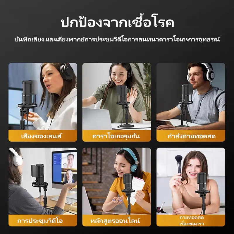 【COD】Mic Karaoke Microphone Profesional Wireless Double Mic Karaoake Tanpa Kabel Microphone karaoke with Receiver System Murah Mic Karaoke Genggam 8