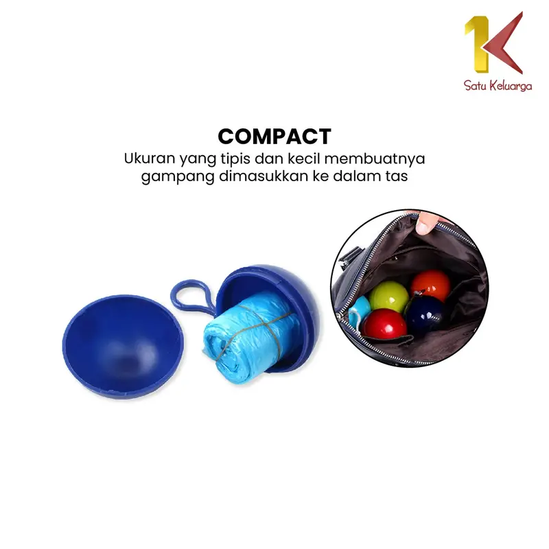 [COD] SK C853 Jas Hujan Bola Plastik Gantung Warna Warni Anti Air Portable Import Dapat digunakan kembali Tahan air 3