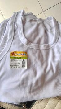 Product Review of 6Pcs Singlet Kaos Dalam Anak Laki Usia 1-15Tahun-Kutang Syani S,M,L,XL,3L,4l,5L,6L Katun Bayi Perempuan Cewek from a**9 0