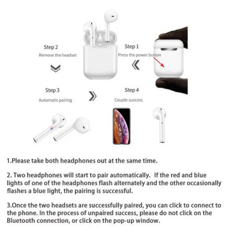 [SOUNDIFY] Headset Bluetooth i12 Casing Kartun Lucu True Wireless inpods 12 TWS Earphone Stereo HIFI 3