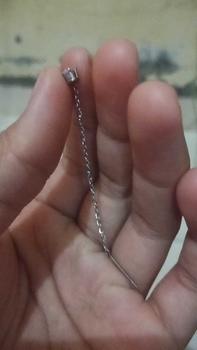 Product Review of COD Anting Titanium Wanita Mata Satu Juntai Silver Dan Gold Trending Asli Titanium Anti Karat Tidak Luntur Fashion Wanita Style Wanita Korean Perempuan Anggun Earrings from M** 0