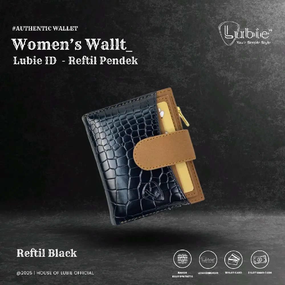 LUBIE Dompet mini wanita | Dompet lipat koin | PU Leather Reftil Pendek Kulit