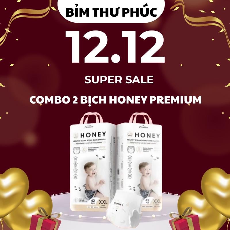  LIVE  KHÔNG QUÀ  COMBO 2B Tã bỉm dán quần HONEY PREMIUM mẫu mới 2025 