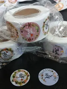 label STIKER TANKS YOU isi 500 lembar per roll