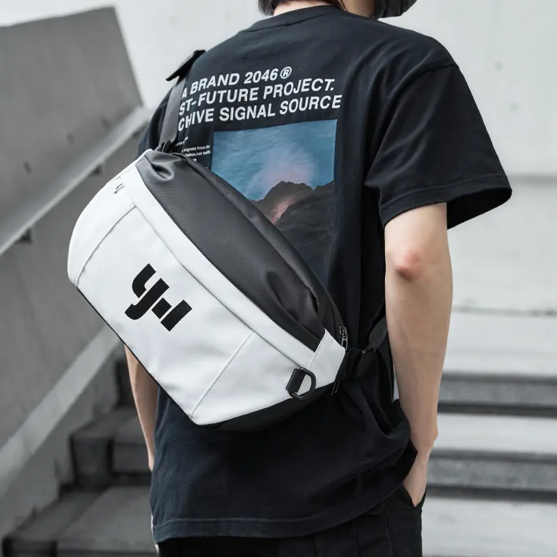 Waterproof Messenger Bag Men's Crossbody Bag Short Travel Chest Bag 11 inch Functional Commuter Bag Cycling Bag