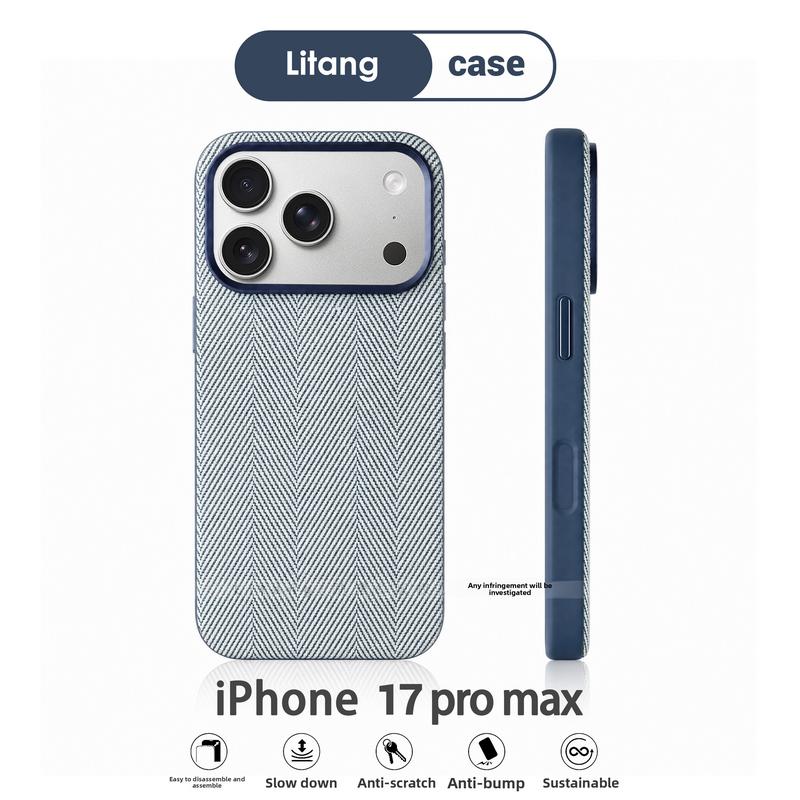 Ốp điện thoại có kết cấu dệt kim đơn giản và sang trọng, phù hợp với iphone 18 pro, 17, 16, 15 và 18 pro max, ốp bảo vệ bao trọn máy chống rơi