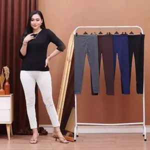 Celana Legging Wanita Bahan Kaos Premium/Legging Panjang Polos Size Standar & jumbo / Legging Bahan Menyerap Keringat / Celana Legging Kaos Rayon /Legging Olahraga