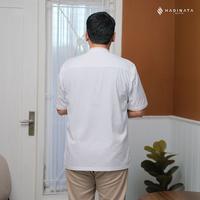 Gambar Hadinata Batik Premium Kemeja Pria Lengan Pendek Koko Dobby Zayn White - S dari Hadinata Batik Kab. Sukoharjo 4 Tokopedia
