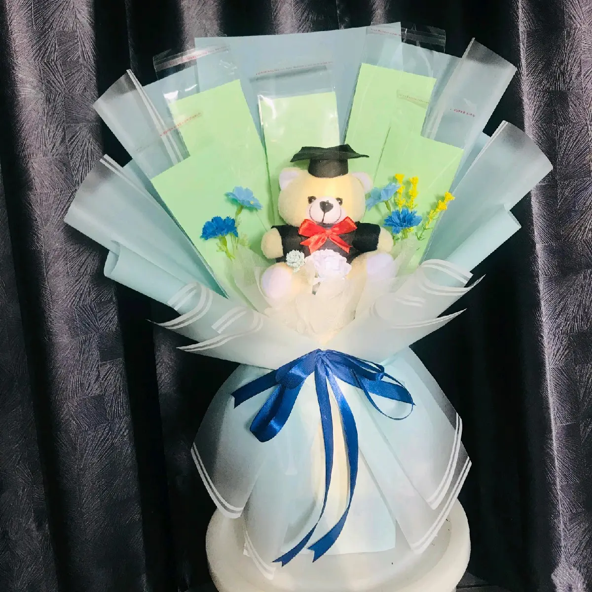 BUKET BONEKA+UANG KOSONGAN 5 SLOT/ KERANGKA BUKET UANG / BUKET BONEKA WISUDA