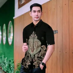 Kemeja Batik Pria lengan pendek Terbaru Size M L XL XXL Motif Kekinian