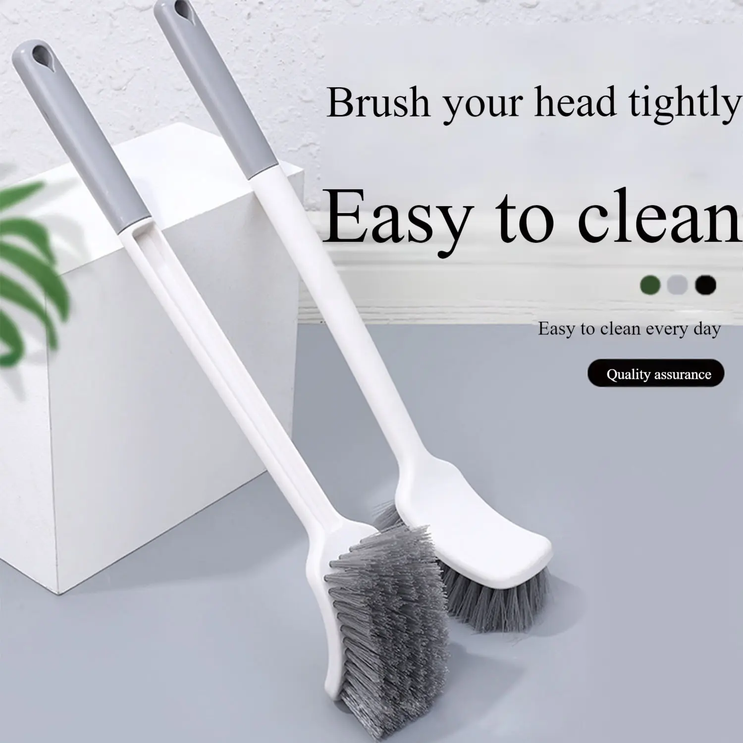 Toilet brush no dead corner floor brush household soft bristle long handle toilet brush bathroom supplies wall-mounted cleaning brush